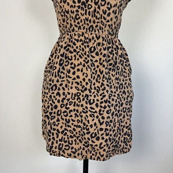 Pink Republic Women’s Animal Cheetah Print Summer Mini Dress Lightweight Size XS - Picture 9 of 12